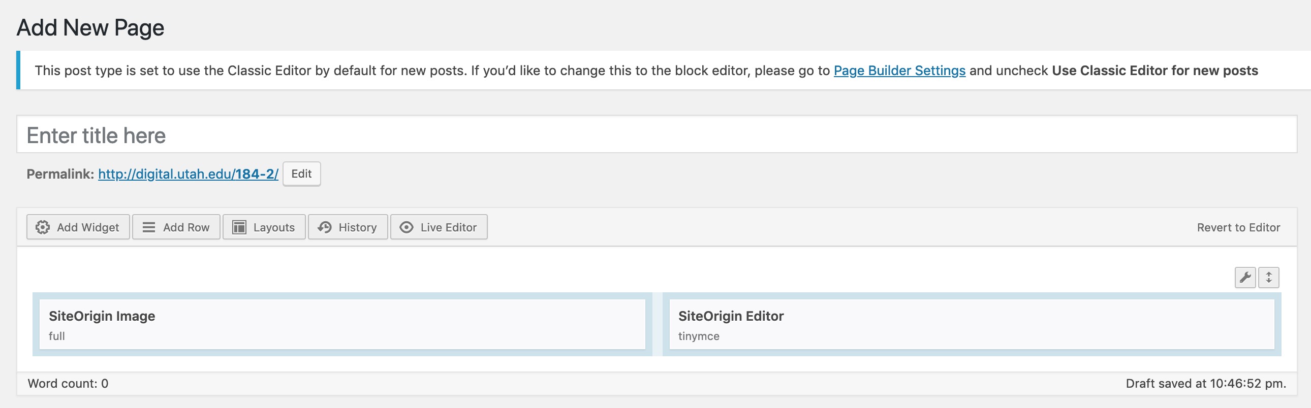Widgets in row columns